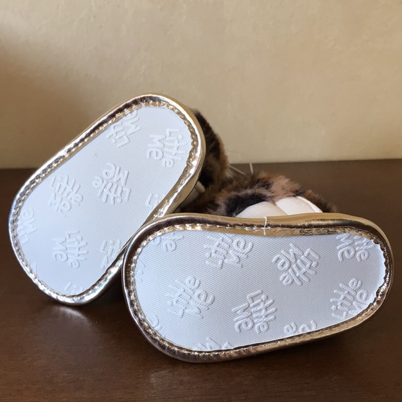 2/$15 Little Me Baby Size 1, Months Faux Fur Suede Winter Booties NEW - Picture 6 of 6